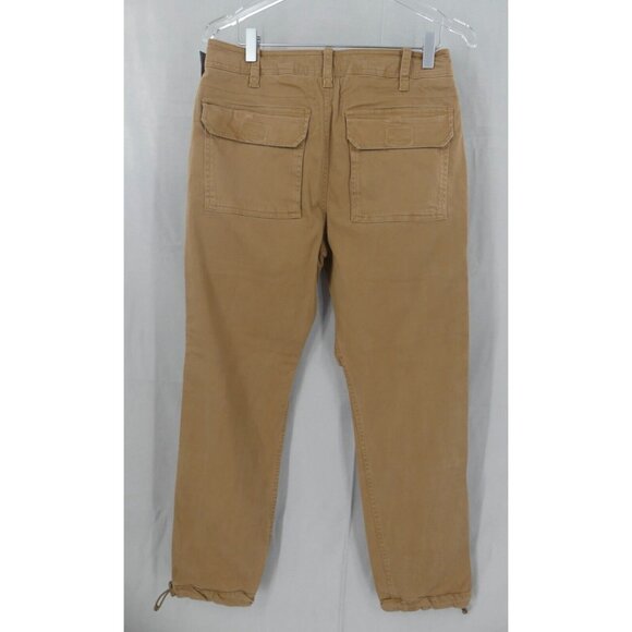VTG Abercrombie & Fitch 28x30 Pants Paratrooper Cargo Mens Slim Straight Tan Y2K - Picture 2 of 11